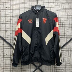 Manchester United Black Windbreaker