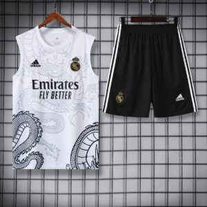 Real Madrid White Dragon Training Sleeveless Set