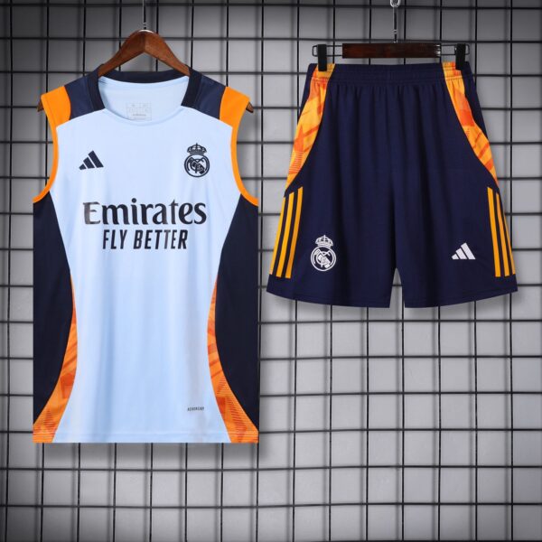 Real Madrid Blue Training Sleeveless Set