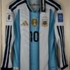 Argentina Home World Cup Player Version Full Sleeves Messi10