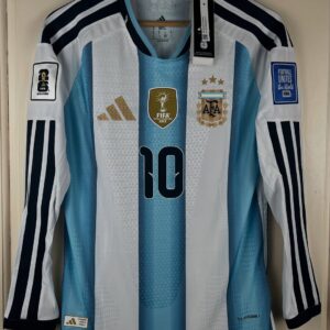Argentina Home World Cup Player Version Full Sleeves Messi10